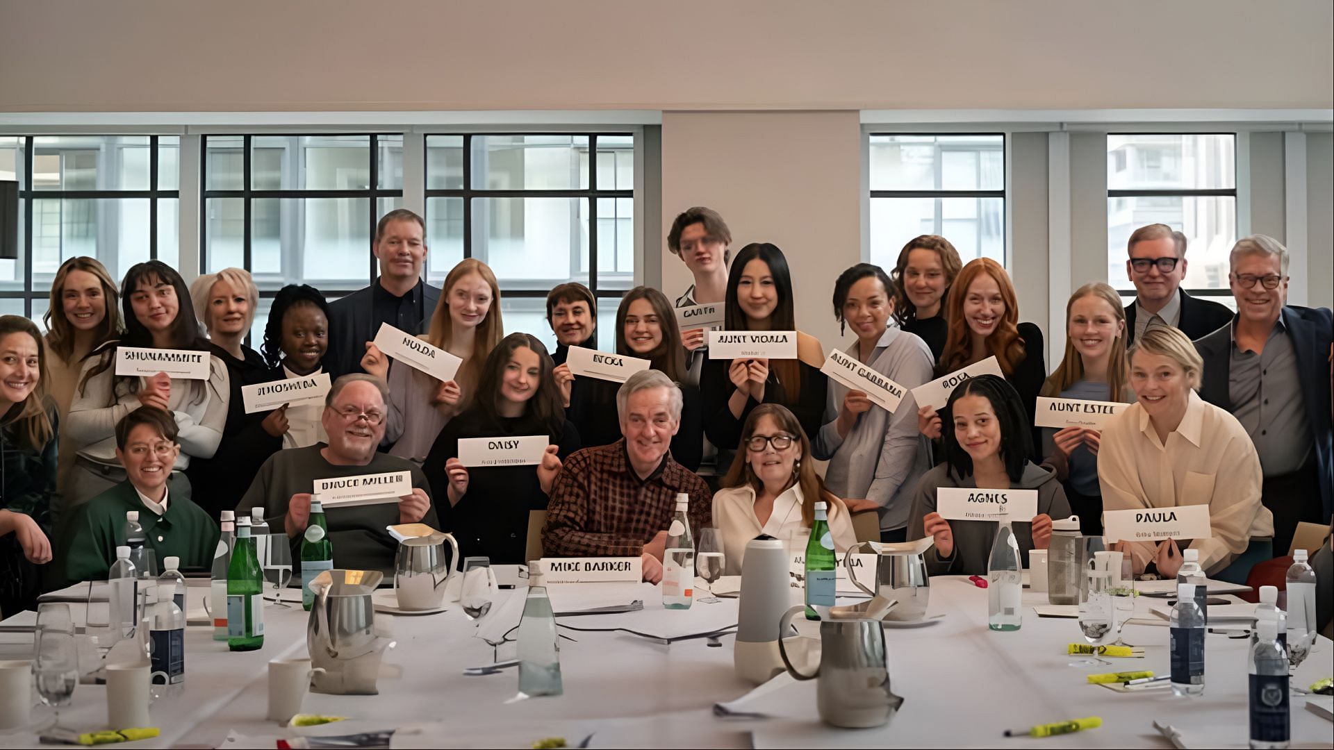 The cast announcement of The Testaments (Image via @testamentonhulu/Instagram)